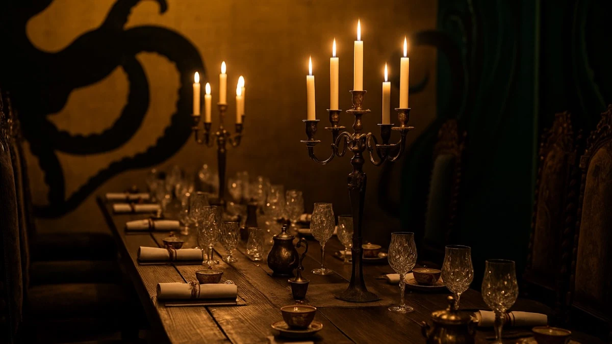 20,000 Leagues Under the Sea fine dining, Lost Spirits Distillery, Las Vegas (AREA15)